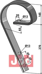 Slepeplanketand 45x10 Väderstad/Bednar