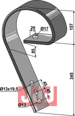 Slepeplanketand 80x10 Passer til mange fabrikater