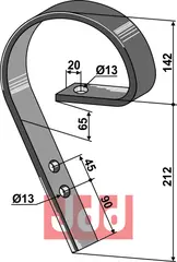 Slepeplanketand 45x10