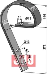 Slepeplanketand 45x10