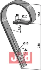 Slepeplanketand 45x10 Rabe