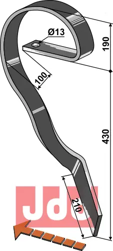 Slepeplanketand - venstre - JDD Utstyr