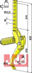 Sporløsner holder m. tand