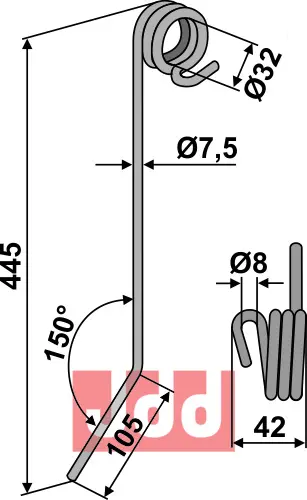Strigle Ø7,5mm - JDD Utstyr