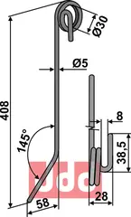 Etterharvetann Ø5mm Hatzenbichler