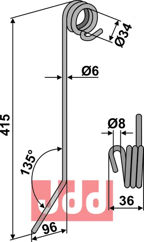 Strigle Ø6mm - JDD Utstyr