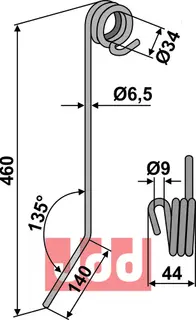 Etterharv tind Ø6,5mm Regent