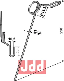 Etterharv tind Ø5,5mm Thyregod