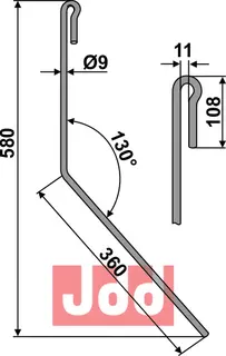 Etterharv tind &#216;9mm Amazone