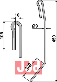 Etterharv tind &#216;9mm Amazone