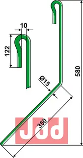 Etterharv tind Ø15mm Amazone