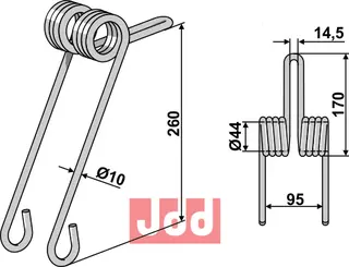 Etterharv tind Ø10mm Amazone