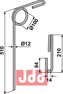 Etterharv tind Ø12mm Doublet-Record