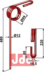 Etterharv tind Ø12mm Güttler