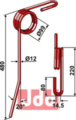 Etterharv tind Ø12mm Güttler