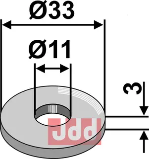 Skive Ø33x3xØ11