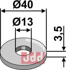 Skive Ø40x3,5xØ13