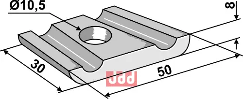 Monteringsplade, bukket - JDD Utstyr