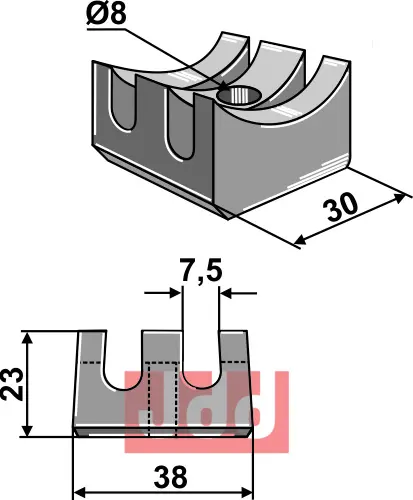 Holder for 10.HS-E1 - 10.HS-E2 - JDD Utstyr