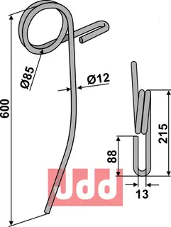 Etterharv tind 12mm Marsk-Stig