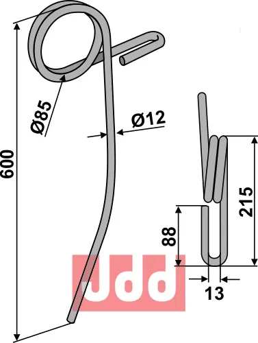 Etterharv tind 12mm - JDD Utstyr