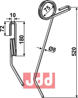 Etterharv tind &#216;8mm - h&#248;yre Nodet