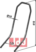 Following tine Ø10mm til Väderstad Ø10, 410mm, Spirit 400 C m.fl.