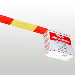 Varselbånd, rød/gul, 500 m Synlig avgrensning
