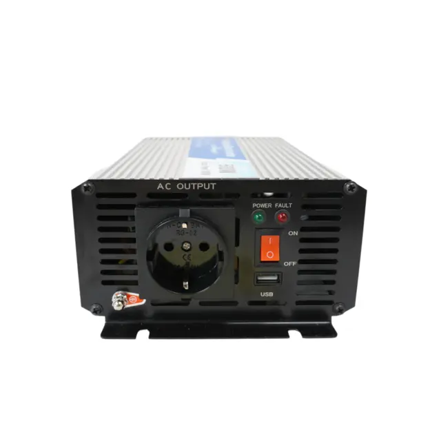 Spenningsomformer 12 Volt til 230 volt Maks effekt 500 watt - Peak 1000 watt 