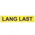 Gul &quot;LANG LAST&quot; tekstplate 190x980mm til Lumary lysskilt V6300 og V6305