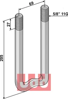 spennbøyle 5/8" 11G