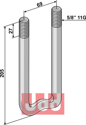 spennbøyle 5/8" 11G - JDD Utstyr