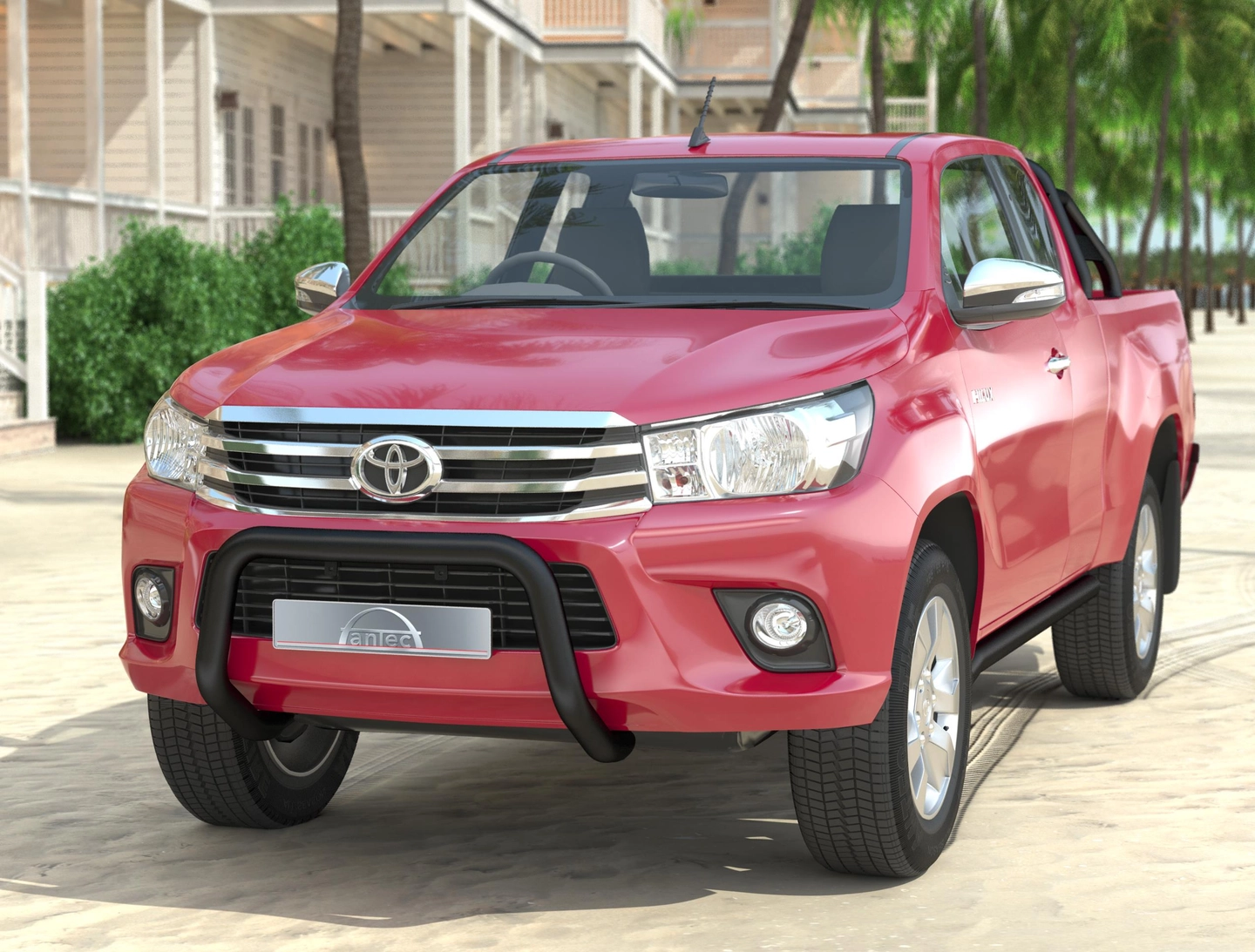 Antec EU Frontbøyle 70mm Sort Toyota Hilux 2016-2020