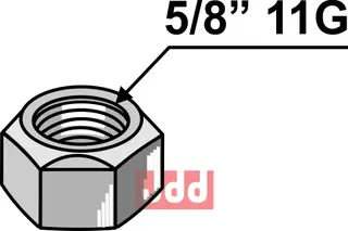 Selvlåsende mutter 5/8'' 11G 5/8'' 11G, selvlåsende