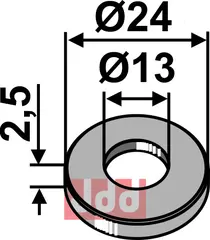 Skive Ø24x2,5xØ13 Bednar