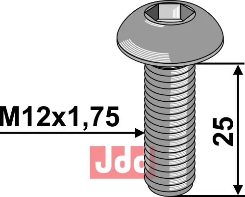 Umbracobolt M12x1,75x25 - 10.9 - JDD Utstyr