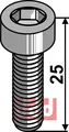Umbracobolt M12x1,75x25 - 10.9 u. Mutter