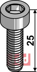 Umbracobolt M12x1,75x25 - 10.9 u. Mutter