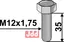 Bolt M12x35 - 8.8 galvanisert