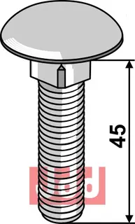 Bolt 8.8 M16 X 45mm med mutter