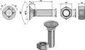 Plogbolt M12x1,75x55 DIN 608 10.9 mutter DIN 934