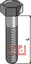 Hexagon bolt M12x1,75x65 M12x1,75, 65mm lengde