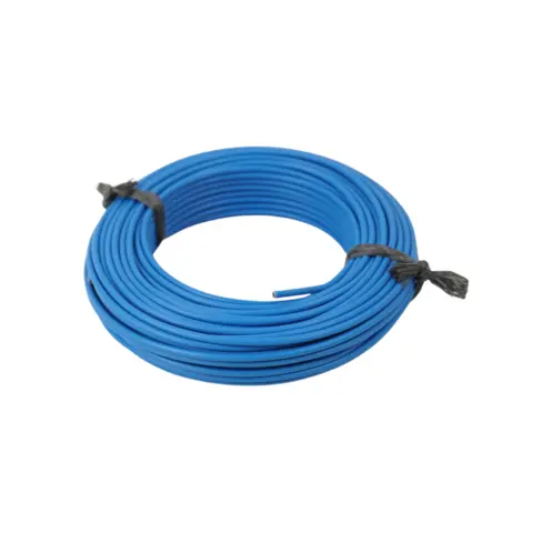 Bl&#229; 1x1mm&#178; enleder str&#248;mkabel 20 meter ledning i plastpose