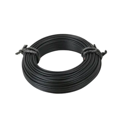 Svart 1x4mm&#178; enleder str&#248;mkabel 20 meter ledning i plastpose