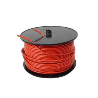Rød 1x2,5mm² enleder strømkabel 100 meter ledning på plastrull