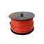Rød 1x2,5mm² enleder strømkabel 100 meter ledning på plastrull