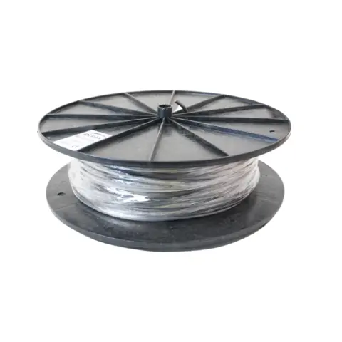 Svart 1x4mm&#178; enleder str&#248;mkabel 100 meter ledning p&#229; plastrull