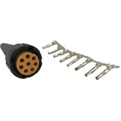 8-pin gul bayonet plug Til baklys med 8 pin