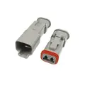 Komplett DT-2 kontakt i sett for 1,5mm2 Med sylindriske pin, for krympestrømpe