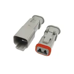 Komplett DT-2 kontakt i sett for 1,5mm2 Med sylindriske pin, for krympestrømpe